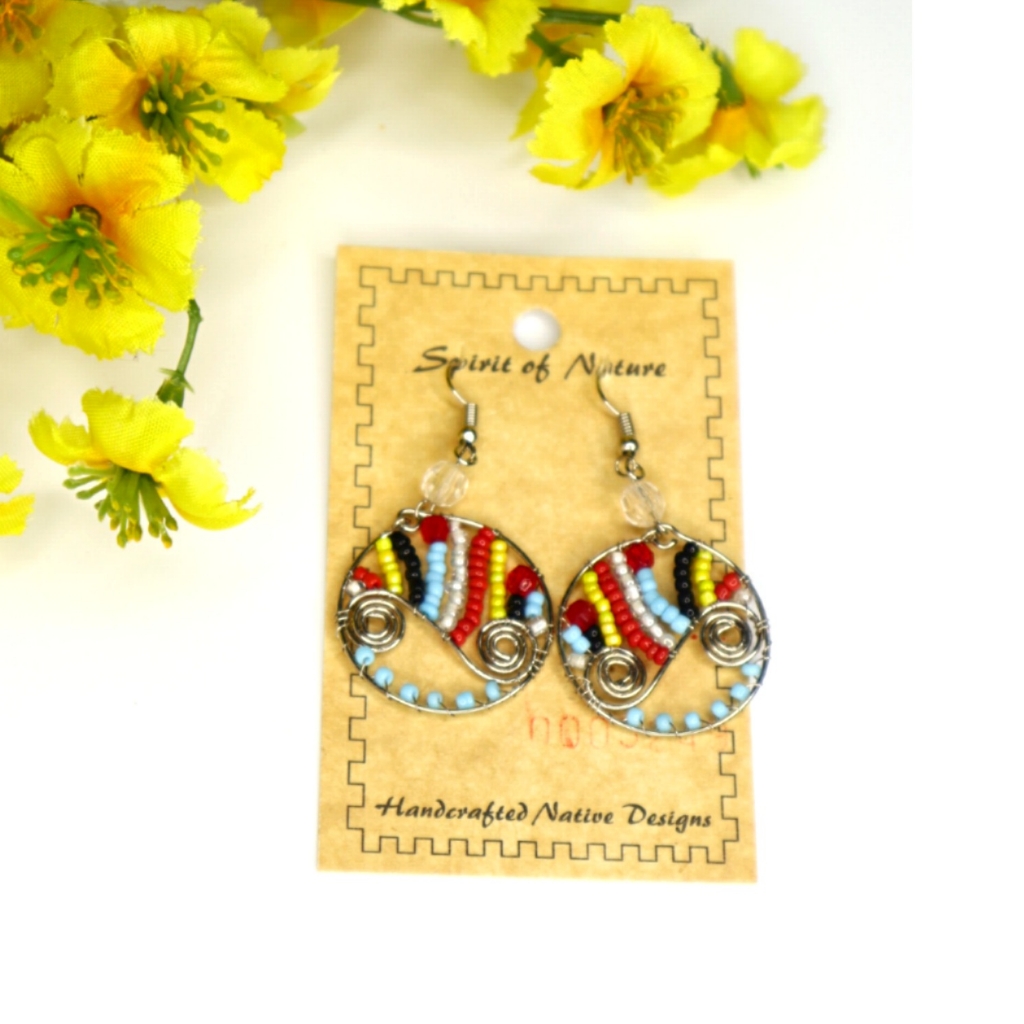 Spirit Of Nature Handcrafted Beaded Earrings